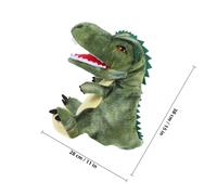 TOPPERFUN Marioneta de Mano Interactiva de Dinosaurio de Peluche Realista, Tamaño para Manos Pequeñas, Colorido Diseño de Dinosaurio con Boca Móvil, Juguete Educativo y Decorativo