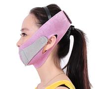 TOPPERFUN Mascarilla Facial Adelgazante y Lifting Banda v Para Doble Barbilla Soporte Facial Reafirmante y Anti-flacidez Dispositivo De Belleza Para Piel Firme Banda Fina Rosa