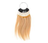 TOPPERFUN Mechas para Teñir Cabello Cabello Real con Anillos Herramienta para Práctica de Coloración Salones y Uso Doméstico Unidades para Técnicas de Reflejos y Pruebas de Tintes