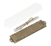 TOPPERFUN Mezuzá Decorativa de Aleación con Escritura Hebrea Religioso Católico para Puerta Adorno Artesanal Sagrado Protección y Decoración para Hogar y Oficina