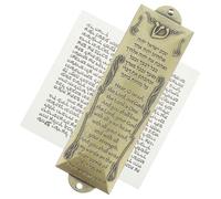 TOPPERFUN Mezuzá Judaica Metal Decorativa con Pergamino Grabado, Tamaño Estándar, Aleación Metálica Resistente, Símbolo Religioso para Puertas, Decoración del Hogar Sagrada, 1 Unidad