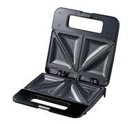 TOPPERFUN Mini Sandwichera Eléctrica Antiadherente para Desayunos y Asados Máquina de Tostado con Control de Temperatura Automático y Calentamiento Doble para Preparar Sándwiches y Pasteles