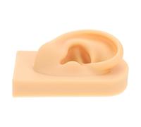 TOPPERFUN Modelo de Oreja Humana de Silicona para Práctica de Perforación Molde Realista y Táctil para Entrenamiento Centros de Belleza Joyerías y Formación Médica Color Piel Carne Derecha