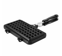 TOPPERFUN Molde para Gofres de Silicona Antiadherente Tamaño Pequeño Color Rojo Elegante Molde para Hacer Pasteles Caseros en Cocina de Gas Adecuado para Repostería Creativa y Uso en