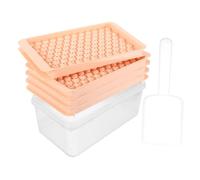 TOPPERFUN Moldes de Hielo Redondos con Tapa de Cubiteras para Hielo para Bebidas Cócteles y Uso Cocina Resistente de Limpiar y Reutilizable