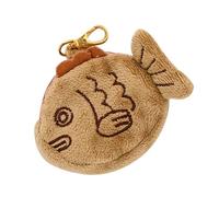 TOPPERFUN Monedero Pequeño de Felpa con Forma de Pez Bolsa Portátil para Monedas Diseño Japonés Taiyaki y Práctico para Diario y Viajes