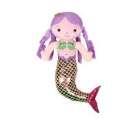 TOPPERFUN muñeca Sirena muñecas de bebé Suave Juguetes de Sirena pequeñas muñecas de Sirena Sirenita muñeca Sirena de Peluche de Juguete muñeca de Peluche para niña algodón Púrpura