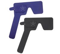 TOPPERFUN Oclusor para Pruebas de Agudeza Visual 2 Piezas Portátil de Plástico Acabado Mate Antirreflejo y Evaluación Confiable para Ojos en Pediatría