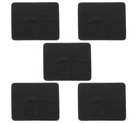 TOPPERFUN Paños de Limpieza para Gafas 5 Piezas, Microfibra Ultrasuave Negra de 14.5x17.5 Cm, Toallitas Reutilizables para Lentes, Pantallas, Cámaras y Dispositivos Electrónicos