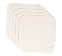 TOPPERFUN Paños Faciales De Fibra De Bambú 5 Unidades Tamaño 20x20 Cm Color Beige Reutilizables y Lavables Para Limpieza y Exfoliación Facial Uso Diario y Viajes Cuidado Natural Piel Sensible