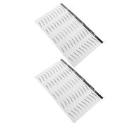 TOPPERFUN Pegatinas Impermeables para Cejas 3D Transferencia de Agua 8 Hojas Negras de Cejas Adhesivas Despegables para Maquillaje Natural y Forma Precisa Aptas para Mujeres sin Vello