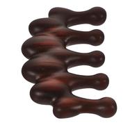 TOPPERFUN Peine de Masaje de Madera con Cinco Dientes Cepillo para Masaje de Cabelludo Multiusos para Hombres y Mujeres Cuidado Capilar y Estimulación Natural
