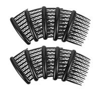 TOPPERFUN Peine Lateral de Plástico Negro con 17 Dientes Peineta para Cabello Ondulado y Liso Paquete de 24 Unidades Adecuado para Novias y Trenzas Bodas y Eventos