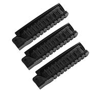 TOPPERFUN Peine Portátil Antiestático Plegable de Plástico Doble Cabezal, 3 Piezas, Adecuado para Niñas y Niños, Desenreda el Cabello y Apto para Extensiones y Pelucas