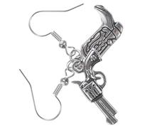 TOPPERFUN Pendientes de Vaquera Occidentales de Aleación Colgantes para Mujer, Joyería Temática Vintage para Disfraces y Fiestas, Diseño Bota y Sombrero, Regalos para Niñas, Tamaño Mediano