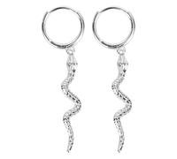 TOPPERFUN Pendientes Serpiente Plata de Ley Aretes Colgantes Originales para Mujer Joyería de Moda Regalo Elegante