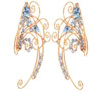 TOPPERFUN Pendientes Tipo Ear Cuff Llamativos para Mujer Aretes de Clip para Niñas Adornos de Joyería para Orejas Moda Estética Material para Fiesta Casual