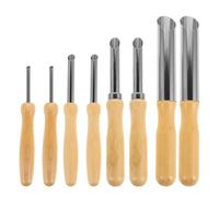 TOPPERFUN Perforadora De De 8 Piezas: Cortadores De Agujeros De Acero Inoxidable Con Mango De Madera - Herramientas De Cerámica Para Esculpir Bricolaje - Herramientas Para Perforar