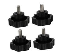 TOPPERFUN Perillas de Sujeción de Plástico 4 Pcs 46Mm de Diámetro M8 X 16Mm Tornillo de Apriete Manija de para Equipos Mecánicos