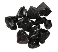 TOPPERFUN Piedras de Obsidiana Natural sin Cortar Fragmentos Irregulares de Cristal Bruto para Decoración de Acuarios Arreglos y Manualidades Colección de Cristales Rústicos