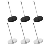 TOPPERFUN Pinchos para Recibos de Acero Inoxidable, 6 Piezas (negro y Plateado), Soporte para Tickets y Órdenes en Restaurante, Apuñalador Multifuncional para Cocina Profesional