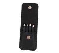 TOPPERFUN Pinzas para Cejas 4 Piezas Mini Herramientas Cosméticas Acero Inoxidable Ergonómicas para Mujeres