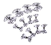 TOPPERFUN Pinzas Pelo de Fútbol para Niñas Lazos de Cinta en y Negro Set de 12 Unidades 4 Grandes y 8 Pequeños Accesorios Deportivos para Peinados Infantiles Seguro para Cuero