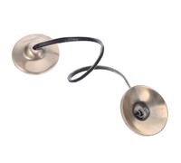 TOPPERFUN Platillos Tingsha de Meditación Tibetana de Cobre Pulido de 45 CM Campanas de Presión Manual para Yoga Mindfulness y Relajación Instrumento Musical Tradicional Nepalí
