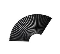 TOPPERFUN Plato de Sushi de Cerámica Negro 28 Cm, Bandeja Decorativa Japonesa para Servir Sushi, Postres y Mariscos, Plato Restaurante y Vajilla Especial para Cocina y Entretenimiento