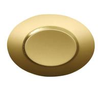 TOPPERFUN Plato Redondo de Acero Inoxidable 14 CM Color Dorado Plato Poco Profundo para Servir Carne y Aperitivos Adecuado para Restaurante Picnic y Uso Diario en Cocina