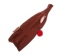 TOPPERFUN Porta Botellas De Vino Navideña Tejida Funda Lavable Decorativa Protector para Accesorios De Botellas Funda Navideña para Decoración De Fiestas y Mesas