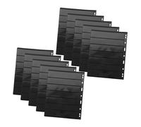 TOPPERFUN Porta Sellos y Páginas para Álbum de Colección, 10 Hojas de PVC Transparente Doble Cara, Tamaño Estándar para Coleccionistas de Sellos y Billetes, Almacenamiento Seguro en Álbumes