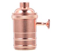 TOPPERFUN Portalámparas Colgantes Vintage E27 de Aluminio y Cobre Dorado, Fácil Instalación y Diseño Retro para Lámparas Edison en Baños y Decoración Industrial Varios estilos