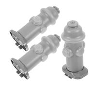 TOPPERFUN Poste Guía para Orina de Perros 3 Piezas Color Gris, Accesorio Plástico para Entrenamiento en Interior, Compatible Bandeja de Baño para Perros, Estación para Pipí Fácil de Limpiar