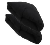 TOPPERFUN Protector de Talón Negro 1 Par, Cojín Elástico Antiescaras para Cama y Silla de Ruedas, Almohadilla Transpirable para Protección y Alivio de Presión en Pies Sensibles