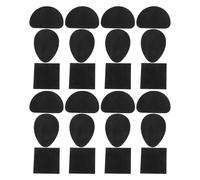 TOPPERFUN Protectores Autoadhesivos para Suelas de Zapatos Negros 24 Unidades Antifricción Formas Variadas Gota D y Cuadrado Parches Antideslizantes y Silenciosos para Tacones Altos y