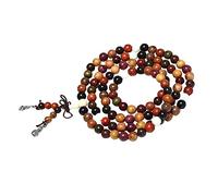 TOPPERFUN Pulsera de Cuentas de Buda Madera Natural 108 Cuentas 8 Mm Unisex Estilo Étnico Accesorio Espiritual para Uso Diario y Obsequio de Pareja