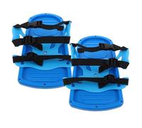 TOPPERFUN Raquetas de Nieve Estampado de Huellas Animales Correas Ajustables Material Duradero 2 Piezas Azules Ideales para Actividades al Aire Libre y Juegos de Invierno
