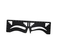 TOPPERFUN Regla de Inoxidable Plantilla para Diseño de Forma de Ceja Herramienta para Medición