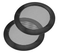 TOPPERFUN Rejillas Metálicas para Altavoces de 4 Pulgadas para Coche, Cubiertas Protectoras Negras de Subwoofer, Accesorio de Rejilla del Altavoz Resistente y Compatible para Audio