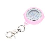 TOPPERFUN Reloj Digital de Enfermera Colgante Clip Luminoso Multifunción, Resistente Plástico Rosa, para Personal Médico y Estudiantes, Cronómetro y Visualización Semana Compacta