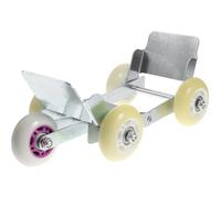 TOPPERFUN Rueda Giratoria para Mover Vehículos y Motos Plataforma Rodante de Acero Recubrimiento Antipolvo Patín para Neumáticos Resistente Corrosión Uso Profesional y Color Aleatorio