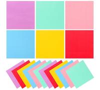 TOPPERFUN Servilletas de Cóctel Desechables para Fiestas 60 Unidades 6 Colores Rojo Crema Lila Azul Verde Hielo Rosa Papel Absorbente para Cumpleaños Banquetes Picnic y Eventos