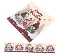 TOPPERFUN Servilletas Navideñas Desechables 20 Piezas Diseño Toallas para Decoración de Mesa Fiestas Infantiles y Navideñas