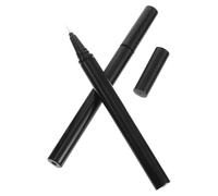 TOPPERFUN Set de 3 Tubos Vacíos Pincel y Plástico Negro para Delineador de Ojos de 1ml Envases Recargables Ideales para Salones de Belleza y Tiendas