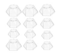 TOPPERFUN Soporte Acrílico para Esferas de Cristal 15 Piezas Base Transparente Pequeña Mediana y Grande para Exhibición de Bolas de Cristal Golf y Joyas Adecuado para Decoración de