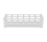 TOPPERFUN Soporte Acrílico para Microcubetas 12 Puestos 10 MM Estante Organizador para Tubos de Laboratorio Gradilla Reutilizable para Química Biología E Investigación Científica