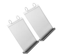 TOPPERFUN Soporte para Menú de Acrílico Transparente A5 Vertical 145x205mm, Expositor de Sobremesa con Cambio de Página Múltiple, Portafotos y Porta Carteles para Restaurante o Boda, 2