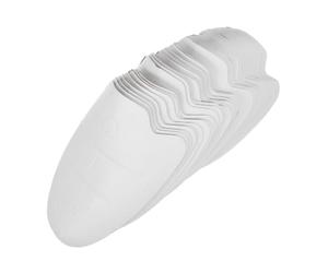 TOPPERFUN Soportes de Papel para Zapatos Deportivos Vestir Blancos, Pack de 20 Pares, Moldeadores Resistentes y Transpirables para Uso Diario y Después del Ejercicio