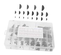 TOPPERFUN Surtido Crescent Llaves De Media Luna De Acero Al Carbono Repuesto De Chaveteros Métricos Herramienta para Automoción y Mecánica